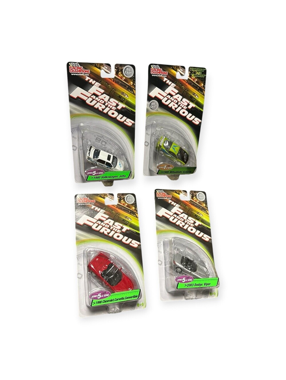 ACME Racing Champions Fast & Furious 1:64 Series 5 Lot 4 Cars Brand New